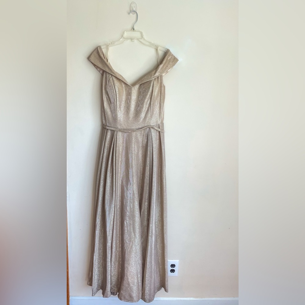 Champagne Gold Bridesmaid Dress Gown